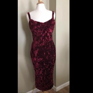 COPY - NWOT Tatyana Crushed Velvet Dress - XL